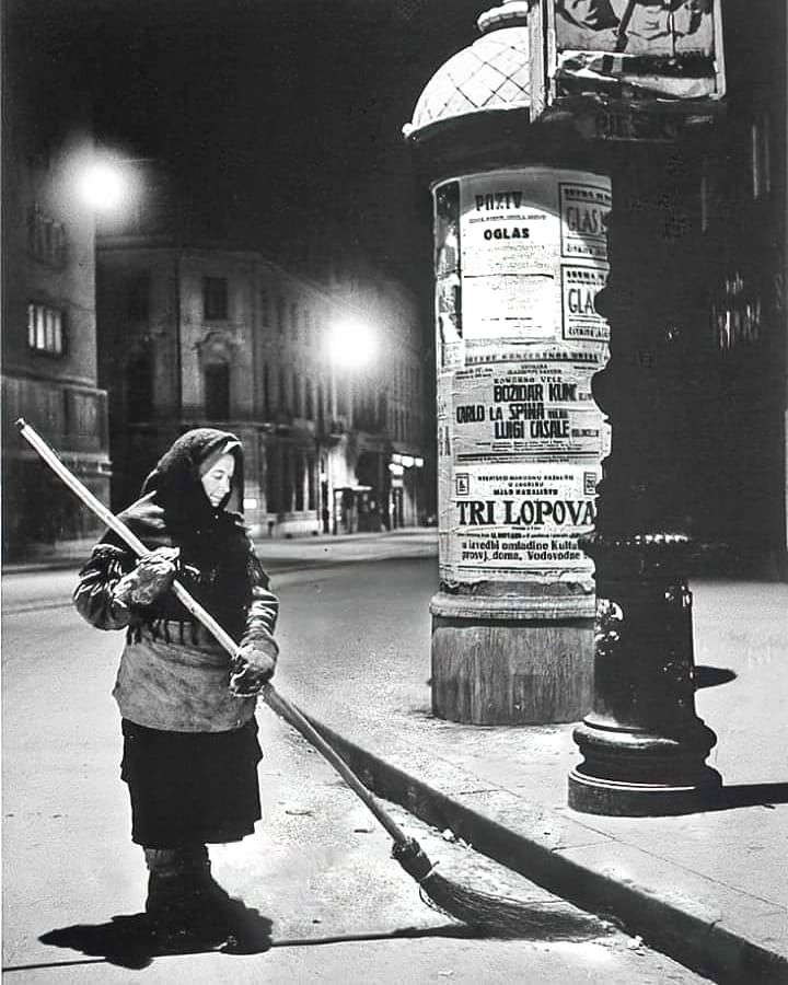 Ilica 1946. godine, dok grad spava